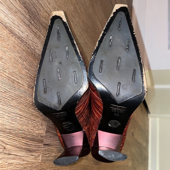 Giuseppe Zanotti burgundy reptile embossed boots size - 36 - Picture 4 of 8